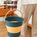 S4.6L Silicone Bucket for Fishing Promotion Folding Bucket Car Wash Outdoor Fishing Supplies Square Bathroom Kitchen Camp Bucket preview-2