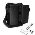 Double Mag Holder, Universal Mag Holder for 9mm 10mm .40 .45 Single & Double Stack Mag Pouch