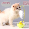 Tumbler Cat Toy Removable Stick Feather Scratching Ball Anti-Bite Turntable Interactive Toy Interesting Pet Supplies