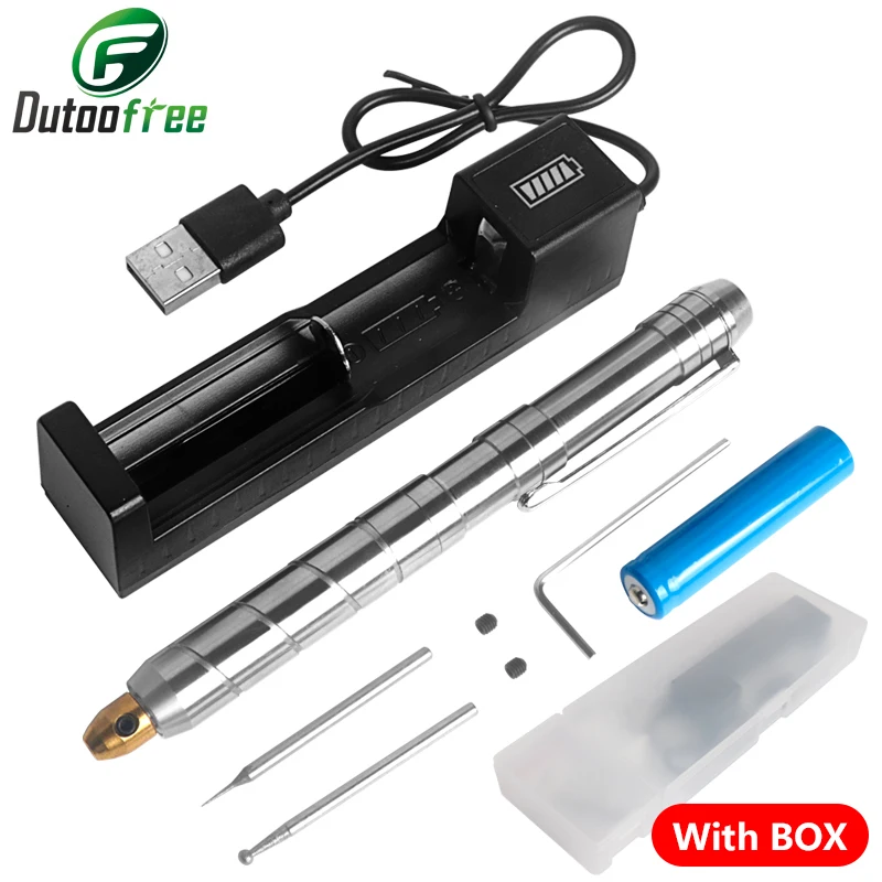 3.7V Electric Engraving Pen Kit Cordless Rechargeable Engraver