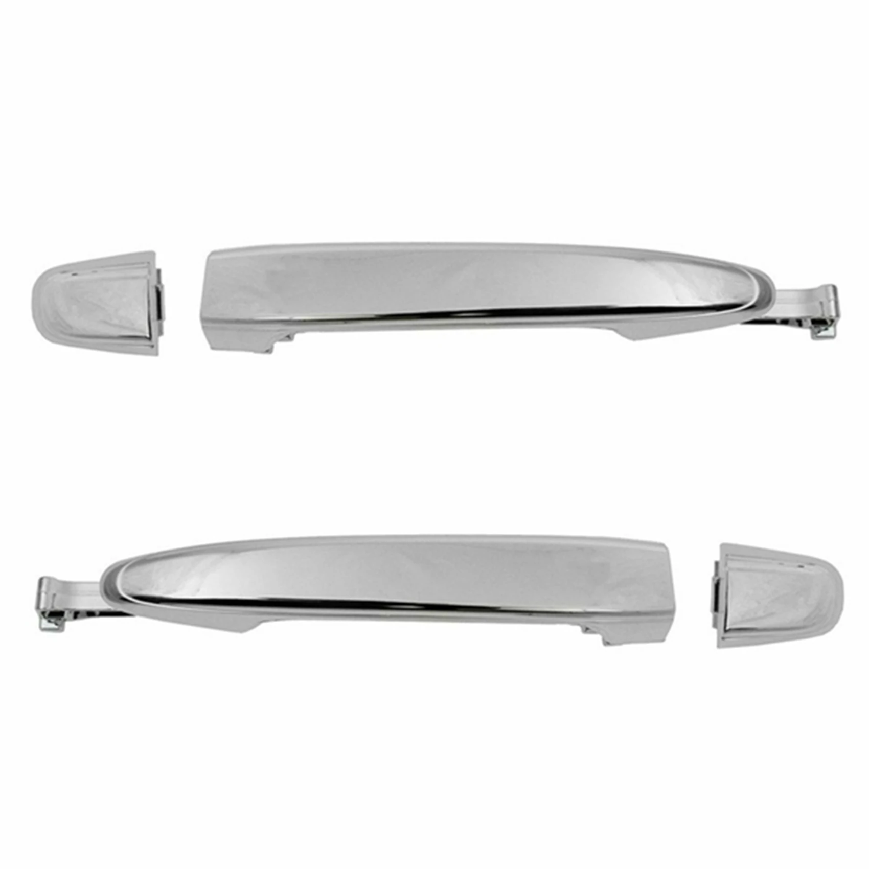 2Pcs Rear Door Handle Exterior Door Handle For-Toyota Sienna 2004-2010 69213-08020 69227-08040 Silver-animated-img