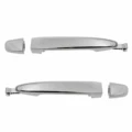 2Pcs Rear Door Handle Exterior Door Handle For-Toyota Sienna 2004-2010 69213-08020 69227-08040 Silver