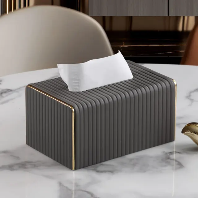 Luxury Golden Tissue Boxes Storage Napkin Holder Kitchen Tissue