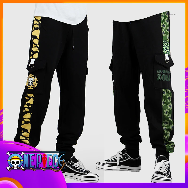 Anime One Piece Trafalgar Law Pants Cosplay Sport Trousers Joggers  Sweatpants