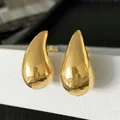 Andara 925 Sterling Silver Teardrop Earrings Eye-Catching Design Style Metal Texture 18k Gold Fashion Jewelry preview-4