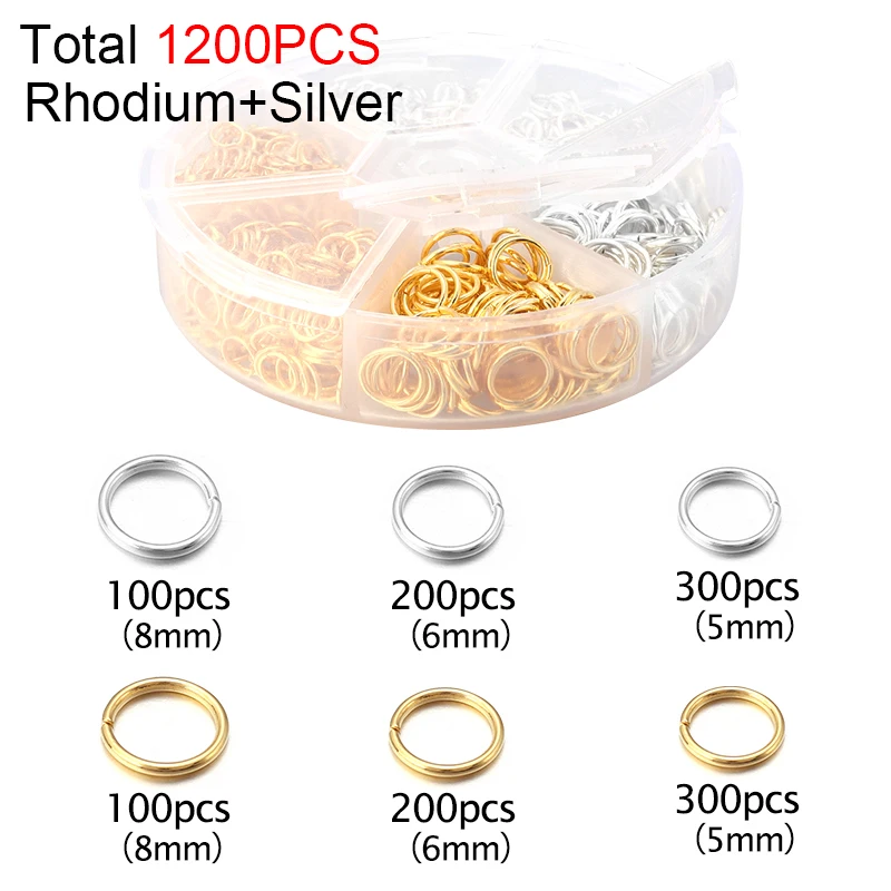 450pcs/box Jewelry Making Kits Lobster Clasp Open Jump Rings End