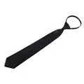 8cm Black Zipper Tie Color Matte Tie Black Clip On Tie Security Tie Doorman Steward Matte Black Tie Clothes Accessories preview-7