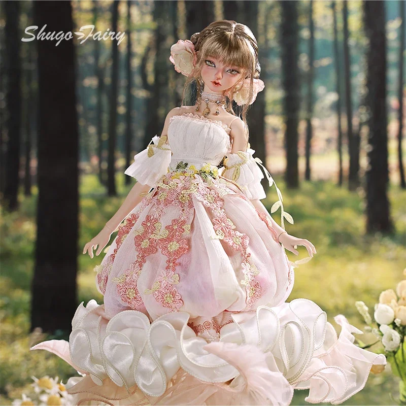 Sakina Bjd Doll 1/4 Bariy Flower Jellyfish Fantasy Toys Resin Ball Jointed Dolls Fullset Art Collection Shugafairy Gift for Girl-animated-img