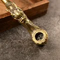 Vintage Brass Tobacco Pipe with Creative Dragon Head Design - Durable Metal Smoking Pipe Gift for Father/Grandfather preview-2