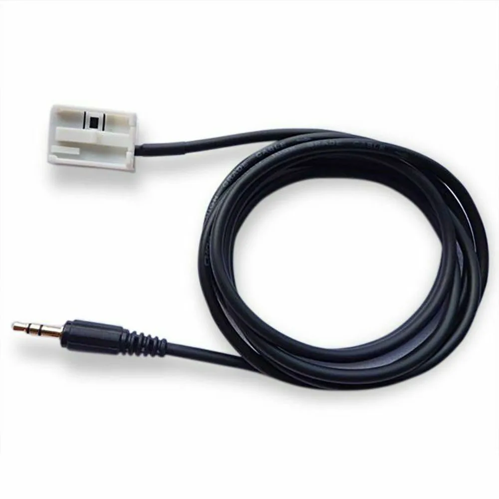 Black ABS Shell Car AUX Cable For BMW E60 5 Series 2004-2010 Car Decoration Accessories 3.5mm+12pin Cable Connector-animated-img