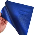 Deep Blue Grid Honeycomb Vinyl Wraps, Small Sheet Film for Car Interior Motorcycle Car Paint Decals Stickers preview-2