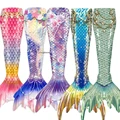 New Adult Mermaid Swimsuit Swimmable Mermaid Tail for Girls Swimming Summer Mother Kids Beachwear Mermaid Tail Cosplay Costume preview-1