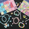 500pcs DIY Handmade Beaded Children's Toy Creative Loose Spacer Beads Crafts Making Bracelet Necklace Jewelry Kit Girl Toy Gift preview-3