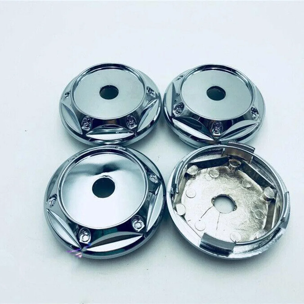 4pcs/kit 68mm Car Wheel Center Cap Hub SUV Tyre Rim Hub Cap Cover ABS Chrome New Replacement Automobiles Parts-animated-img