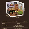 Robotime DIY Miniature House Kit Dollhouse Model Kit with LED Burger Shop And Leisurely Cheers Bar And Sweet Sips Tea preview-4