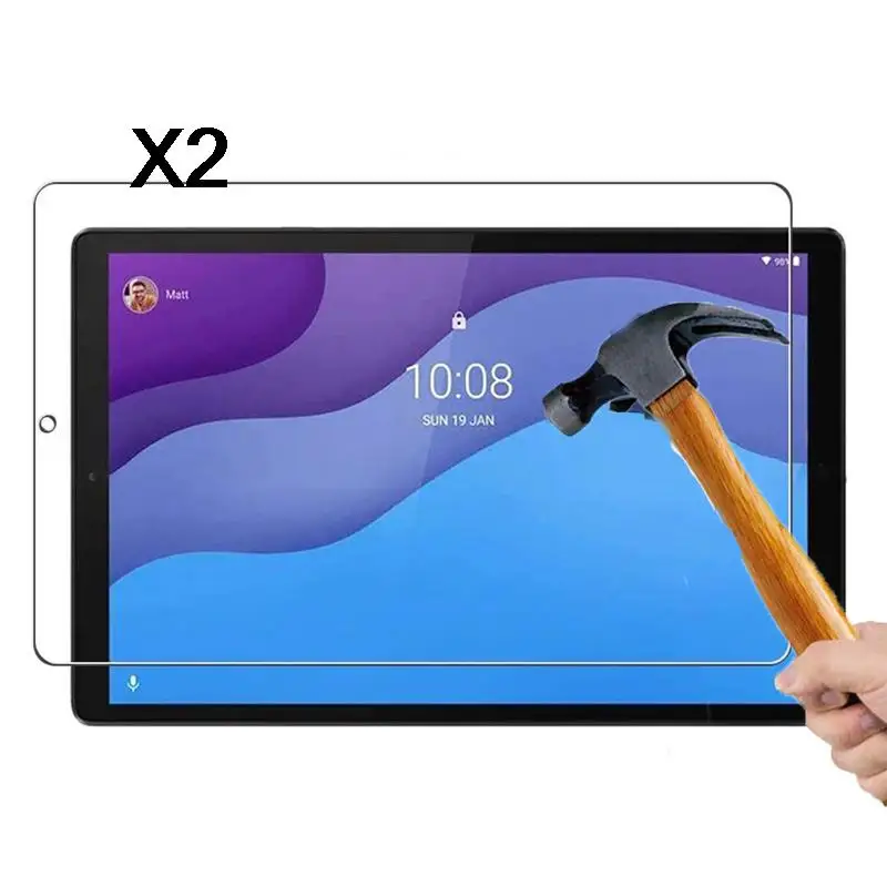 2PCS Tempered Glass Tablet Screen Protector For Lenovo Tab M10 2nd Gen 10.1 Inch TB-X306X X306F HD Glass Protective Film