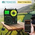 Retekess TR112 Radios Portable AM FM Radio Receiver Ham Radio Emergency Amateur Shortwave Radio SW AIR Band VHF WB Alarm Clock