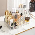 Bathroom storage rack Cosmetics transparent storage box Makeup organization Single-layer shelf preview-4