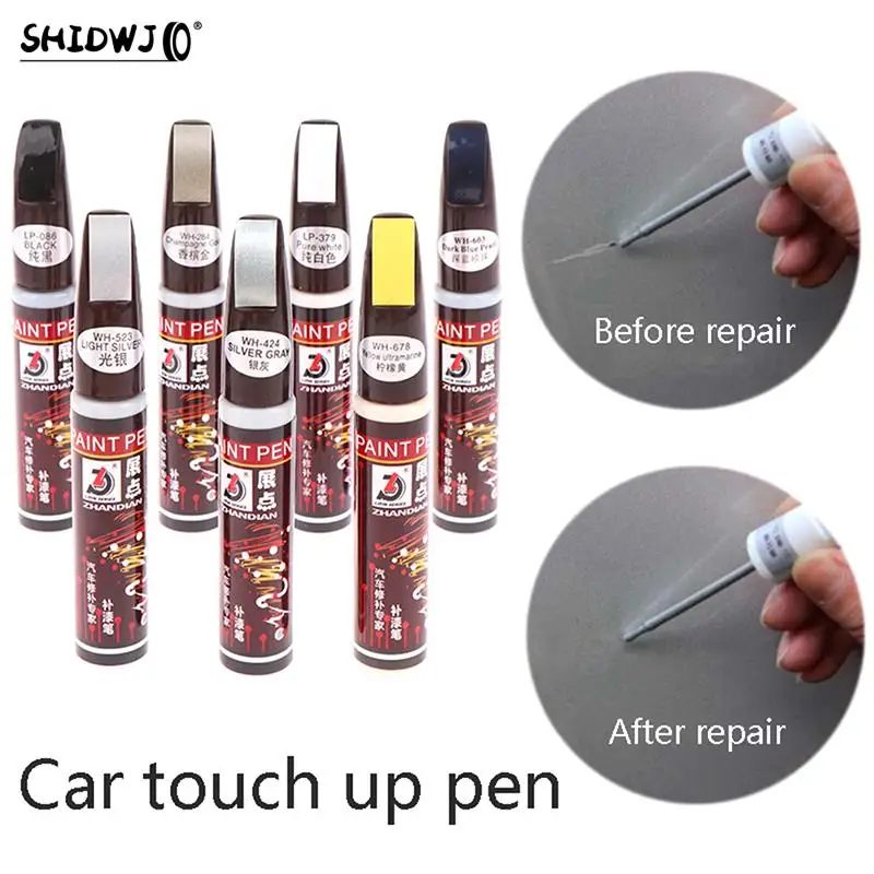 1pc Car Professional Paint Non-toxic Permanent Water Resistant Repair Pen Scratch Repair Tool Touch Up Clear Coat Applicator-animated-img