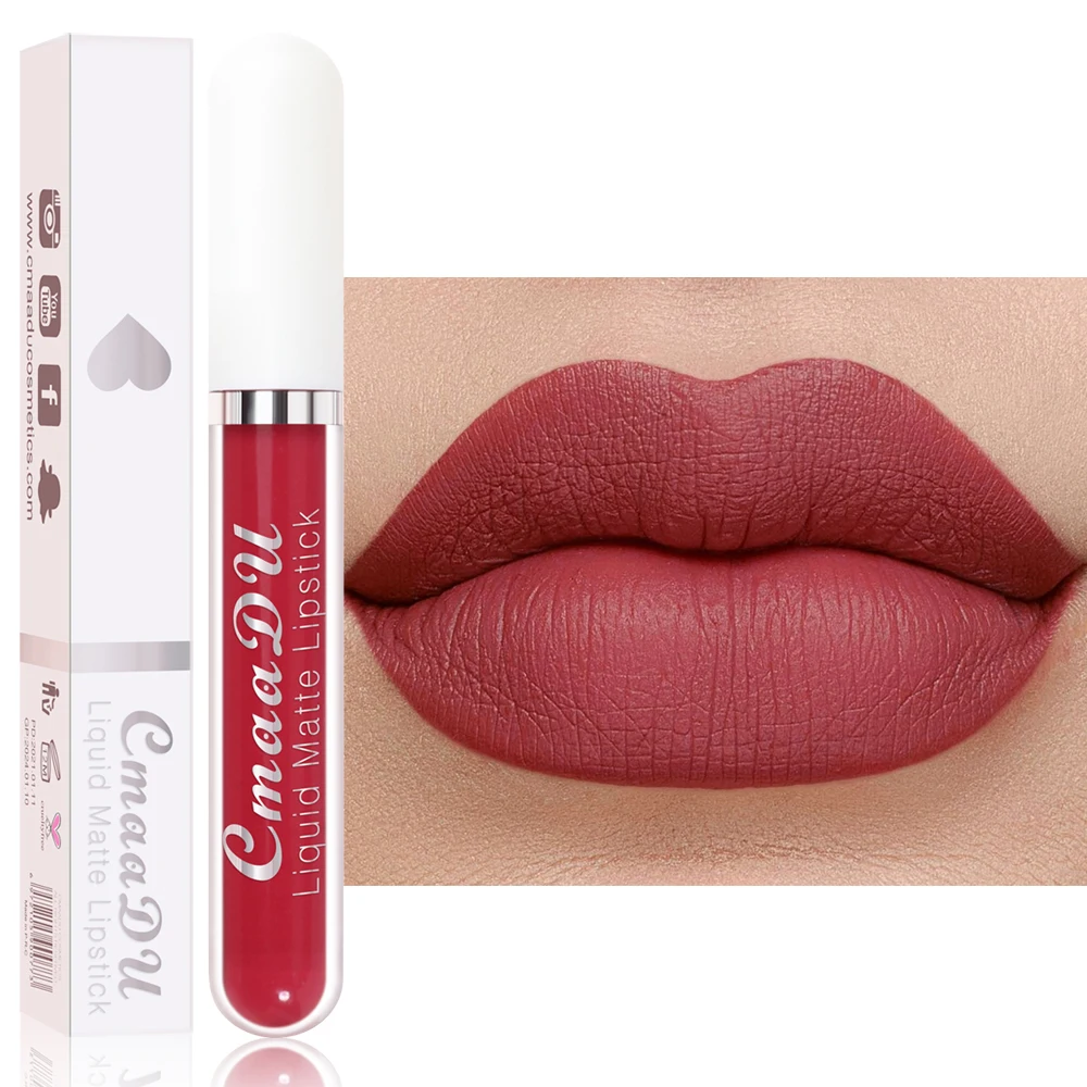 Купить Алиэкспресс | 1pcs Matte Water Resistant Multi Color Liquid Lip  Gloss Long Lasting Waterproof Velvet Sexy Red Lip Color For Women