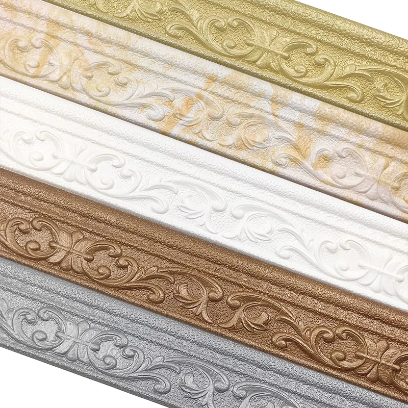 Купить Алиэкспресс 3D Foam Wall Edge Strip Stickers 2.3m Self