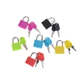 Small Mini Strong Steel Padlock Travel Suitcase Diary Lock With 2 Keys Plastic Case Drawer Luggage Locks Decoration 6 Color