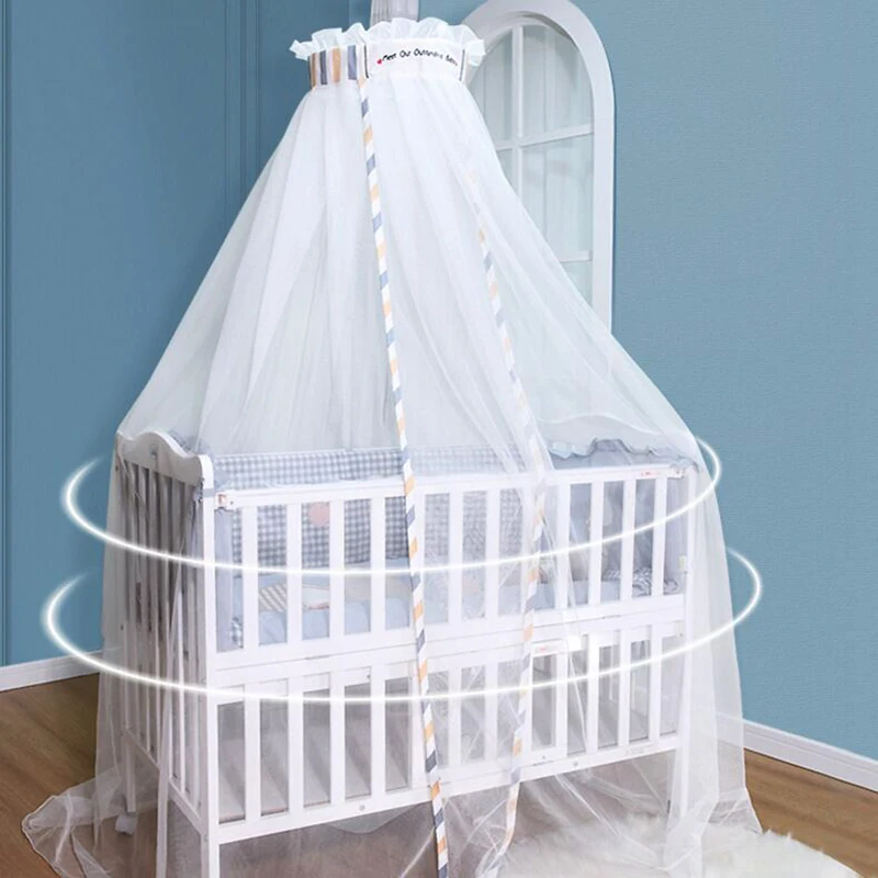 2022 Baby Cradle Bed Mesh Mosquito Net Foldable Summer Baby Arched Mosquitos Net Portable Crib Netting For Infant Babybett Cribs
