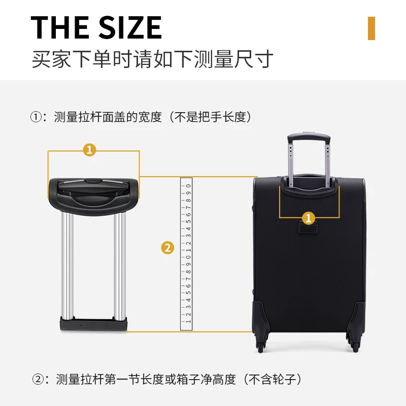 Telescopic Suitcase Luggage Bag Parts Trolley/Handles Suitcases Replacement  Telescopic Rods Luggage Handle Repair Accessories