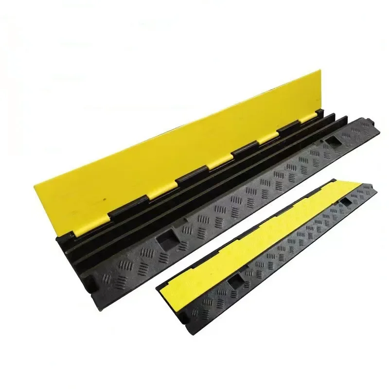 PVC Drop Over Cable Cover traffic cable protector floor  cable trays  Road speed bumps-animated-img