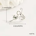 1 pc Retro Cute Cat Ear Clips For Women Green Eyes Creative Funny Kitten Clip On Earring Without Piercing Ear Cuff Charm Jewelry preview-4