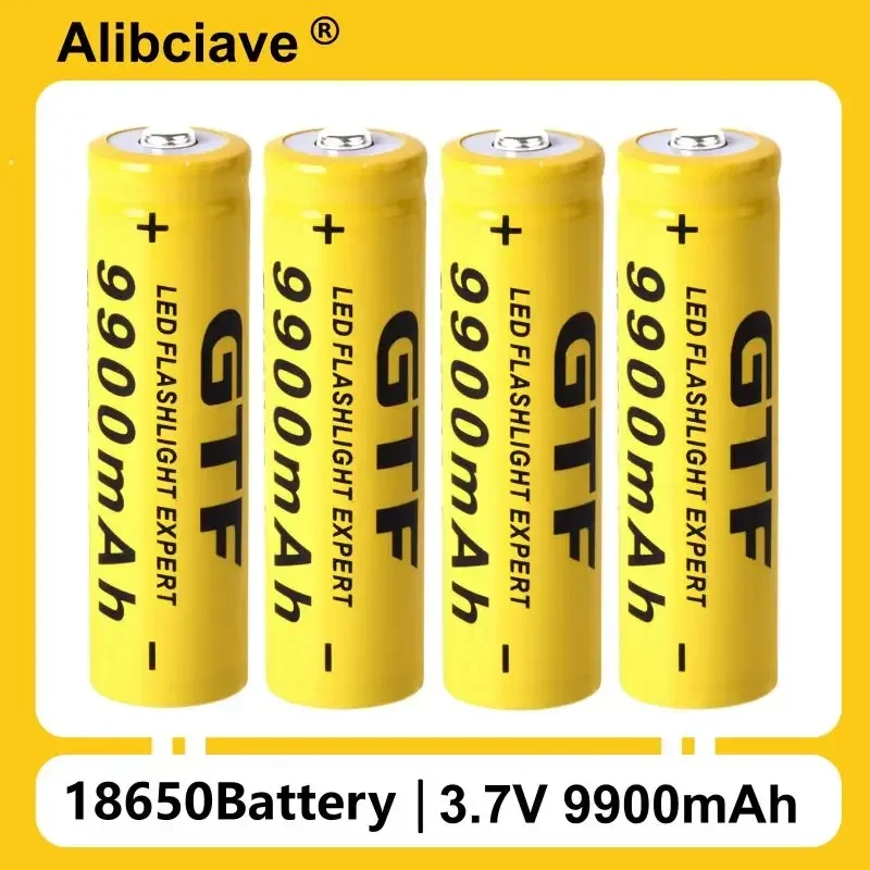 New 18650 battery 3.7V 9900mAh rechargeable Li-ion battery for Led flashlight Torch batery lithium battery-animated-img
