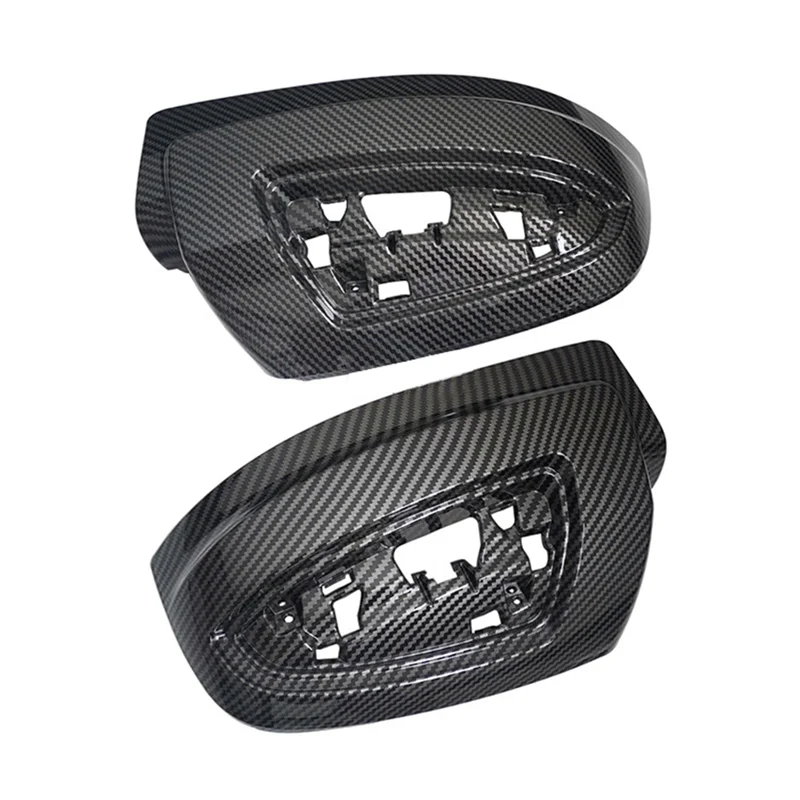 Car Carbon Fiber Rearview Side Glass Mirror Cover Trim Rear Mirror Covers Shell for Mercedes-Benz Viano W639 2011-2015-animated-img