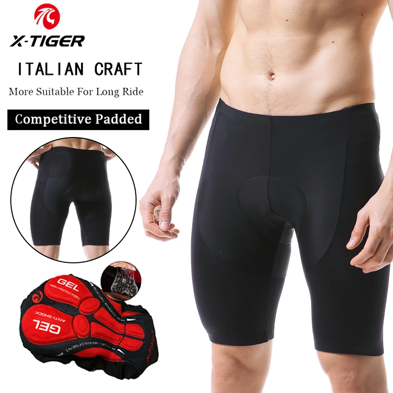 X-TIGER Men's Cycling Shorts Breathable Mesh Cycling Underwear Gel Pad  Shockproof MTB Bike Shorts dropshipping Bicycle Underwear