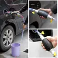 2M PVC Handy Manual Gas Oil Pump Car Fuel Pump Hand Straw Pump Durable For Liquid Gasoline Tuning Fuel Gasoline Diesel Pump preview-3