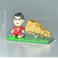 Football Mini Building Blick Blocks Soccer Player Match Assembling Bricks Minifigure Toy Shoe Pen Holder Kid Christmas Gifts preview-4