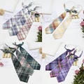 Shirt Necktie Women College Style JK Plaid Uniform Detachable Collars Removable preview-4