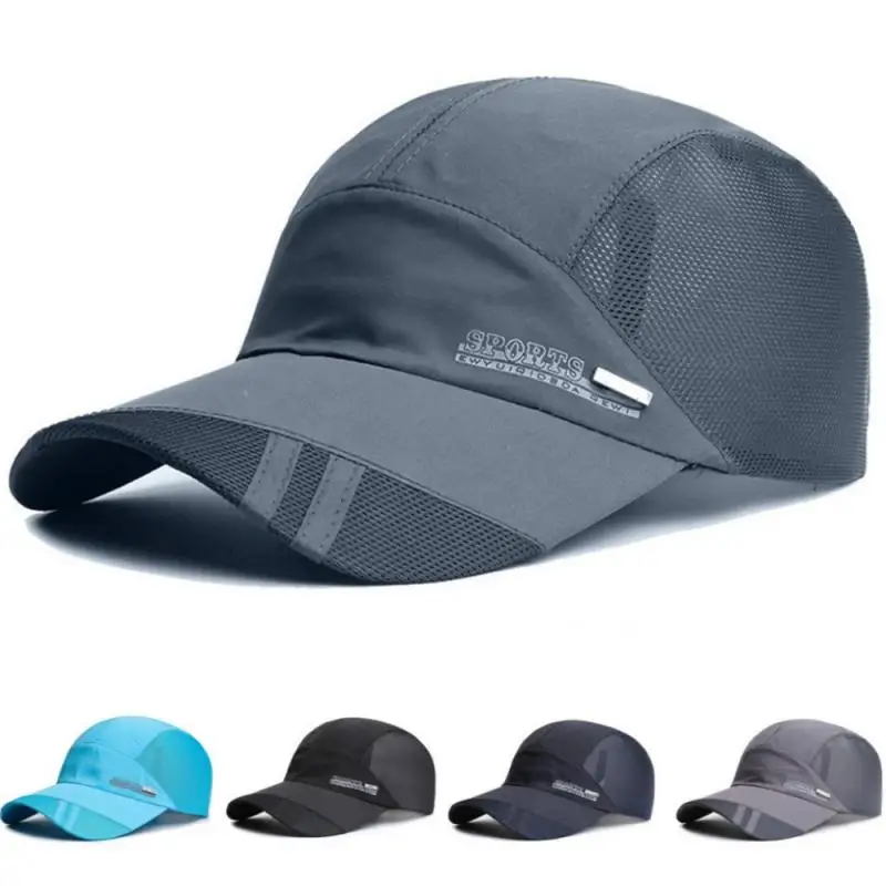 Adjustable Quick Dry Braethable Hat Running Baseball Summer Mesh Cap Visor Sports Cool Fashion Hot Outdoor Popular Men Women-animated-img