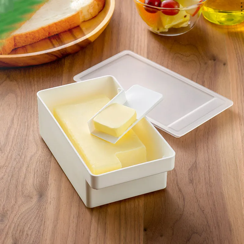 1pc Butter Cutting Box With Lid And Auxiliary Butter Cutter, Storage  Container For Baking Cheese And Cheese Cutting And Storage