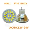 10X Super Bright LED Bulb SMD 5730 MR11 LED lamp 3W 7W 9W  7 9 15LEDs Light GU4 AC/DC 12V - 24v Glass White/Warm White preview-3