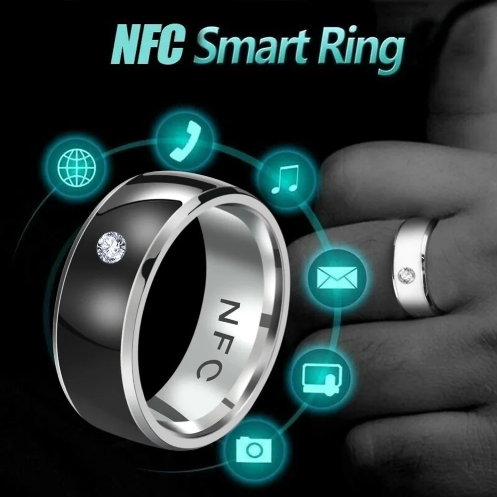 Xiaomi Mijia NFC Smart Ring Ip68 Waterproof Electronic Bluetooth Ring Solar  Ring IC/ID Rewritable Analog Access Card Tag Key - AliExpress