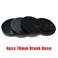 4Pcs/Set 70mm Black Wheel Center Cap Badge No Logo Tire Rim Cover Car Styling Accessories Refit Parts preview-2