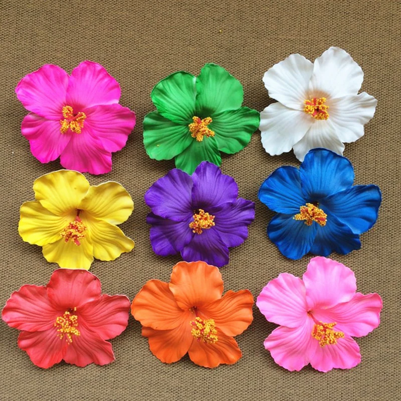 Foam Flower Hair Clips Hawaiian PlumeriaHibiscus Flowers Barrettes Bridal Hairpins Colorful Rose Hairpin Jewelry Summer Beach-animated-img