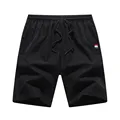 Men's Summer Breeches Shorts 2022 Casual Drawstring Elastic Waist Black Men Boardshorts Classic Brand Clothing Beach Shorts Male preview-2