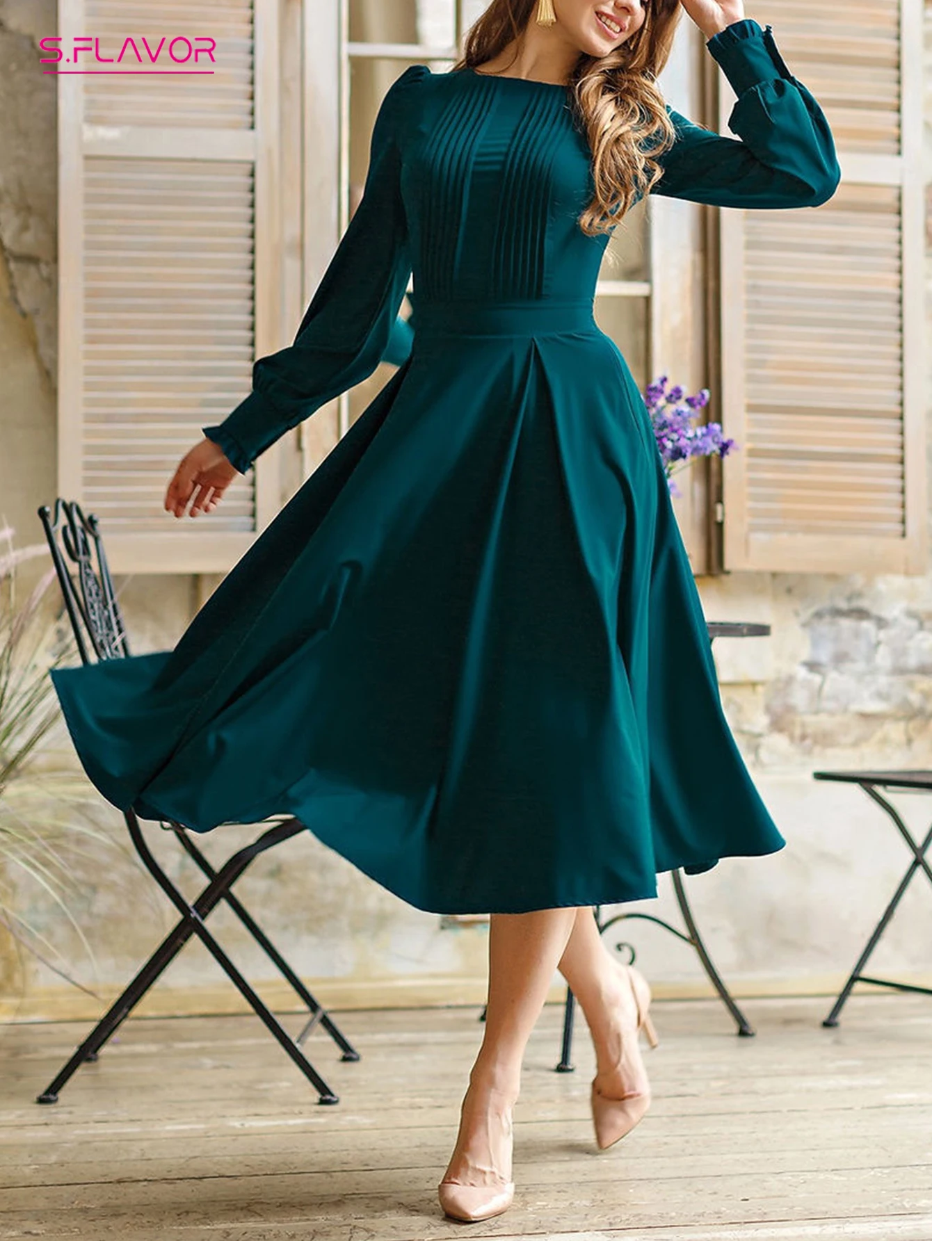 קנו שמלות | S.FLAVOR Women Vintage 