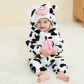 Baby Kigurumi Dinosaur Unicorn Animal Cosplay Costume Winter Warm Jumpsuit for Toddler Boys 1 to 2 3 4 Years Baby Girl Outfits preview-3