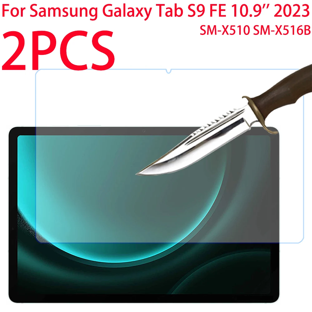 2PCS For Samsung Galaxy Tab S9 FE 10.9 inch 2023 Tempered Glass Screen Protector Protective Film SM-X510 SM-X516B X510 X516B-animated-img