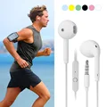 Universal 3.5mm Stereo In-Ear Headphones Sport Music Earbud Handfree Wired Headset Earphones with Mic For Xiaomi Huawei Samsung preview-5