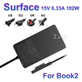 15V 6.33A 102W AC Laptop Power Adapter For Microsoft Surface Book2 1798 Compatibility Book1 Laptop3 Pro7 Charger 5V 1.5A