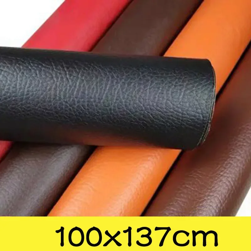 50/100x137cm Self Adhesive PU Leather Fabric Patch Sofa Repairing Patches Stick-on Leather PU Fabrics Stickers patches Scrapbook-animated-img