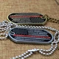 United States Firefighter Fireman Dog Tag with Prayer Challenge Coin Thin Red Line Souvenirs Necklaces Men's Accessories preview-5